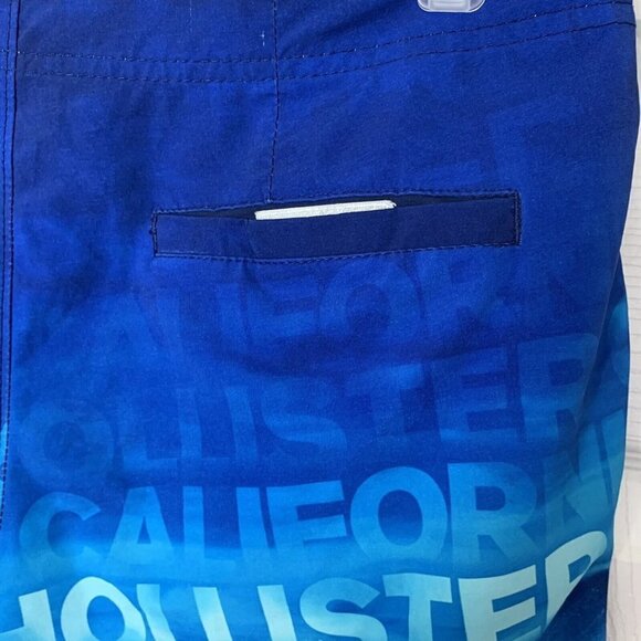 Hollister California Epic Flex Stretch Board Shorts Men’s Size 28 Blue Nautical - Picture 7 of 11